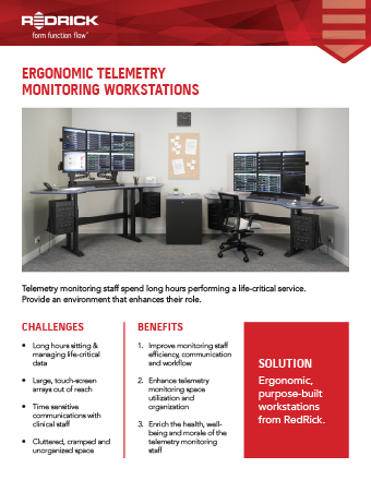Ergonomic Telemetry Monitoring Workstations